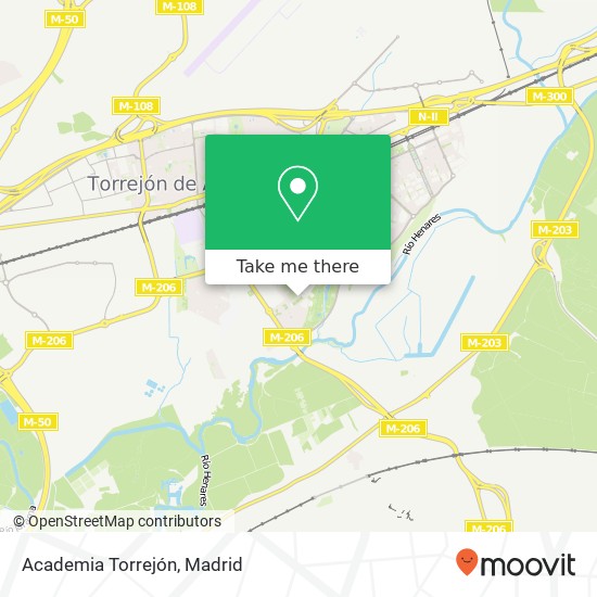 Academia Torrejón map