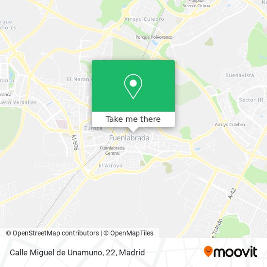 Calle Miguel de Unamuno, 22 map