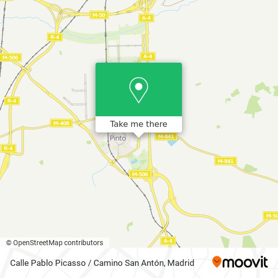 mapa Calle Pablo Picasso / Camino San Antón