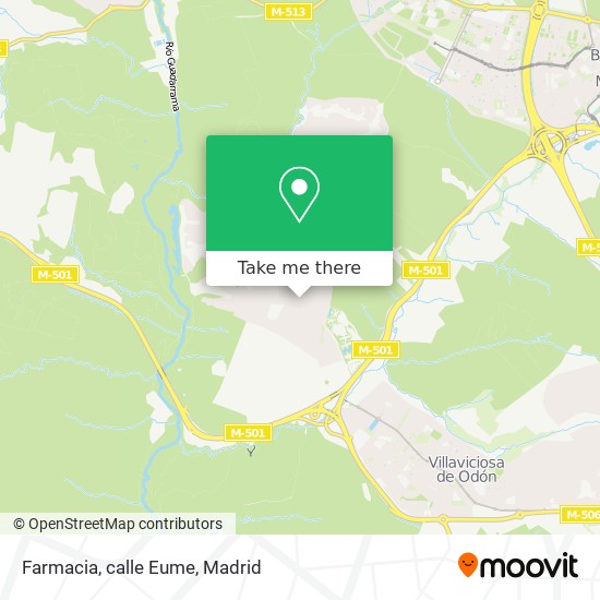 mapa Farmacia, calle Eume