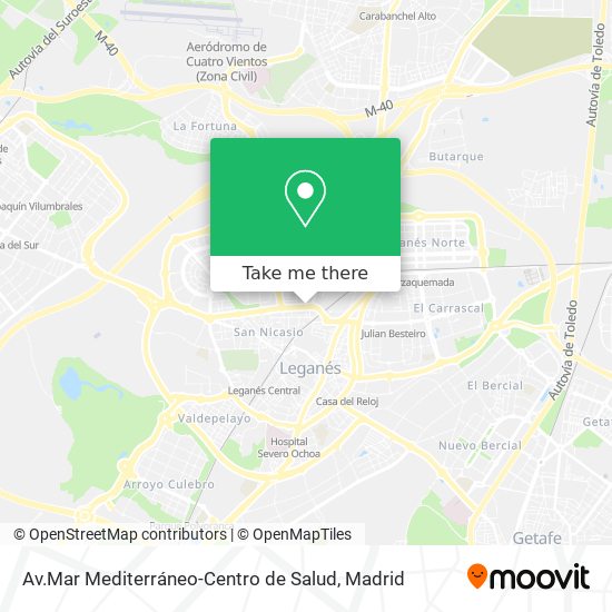 Av.Mar Mediterráneo-Centro de Salud map