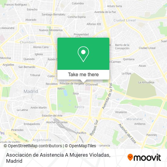 Asociación de Asistencia A Mujeres Violadas map