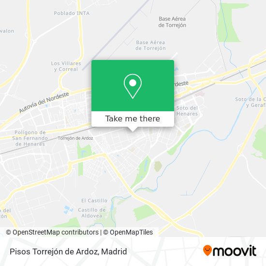 Pisos Torrejón de Ardoz map