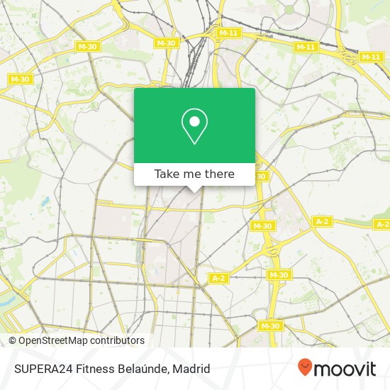 SUPERA24 Fitness Belaúnde map