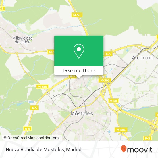 Nueva Abadía de Móstoles map