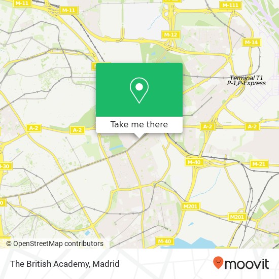 mapa The British Academy