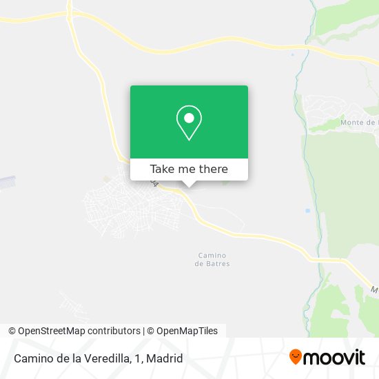 Camino de la Veredilla, 1 map