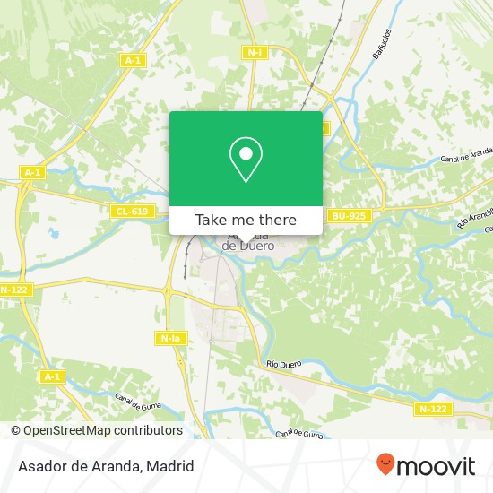 Asador de Aranda map