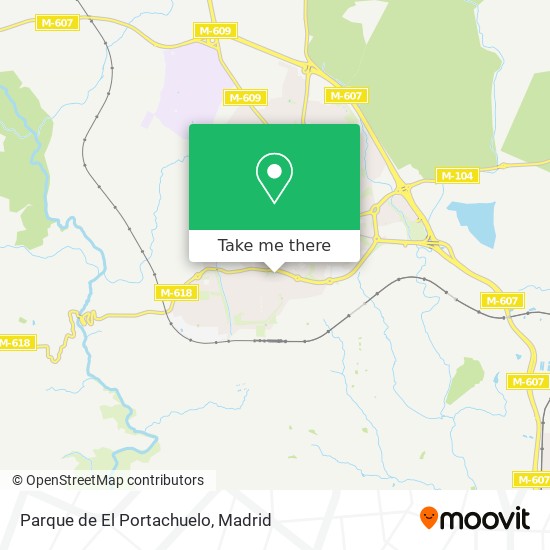 mapa Parque de El Portachuelo