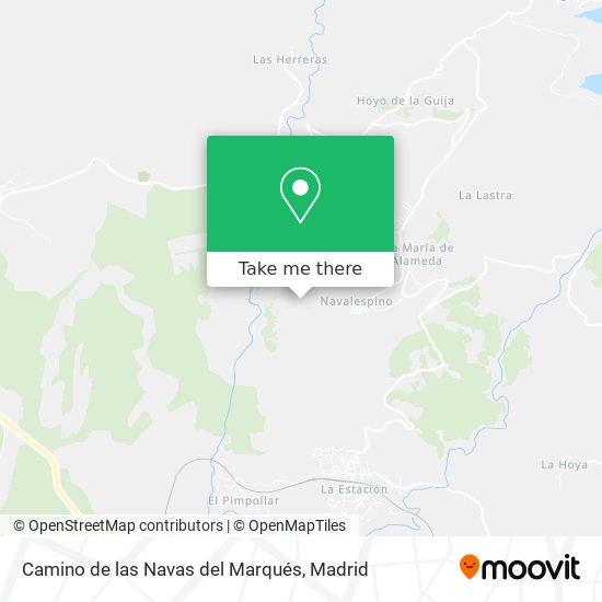 Camino de las Navas del Marqués map