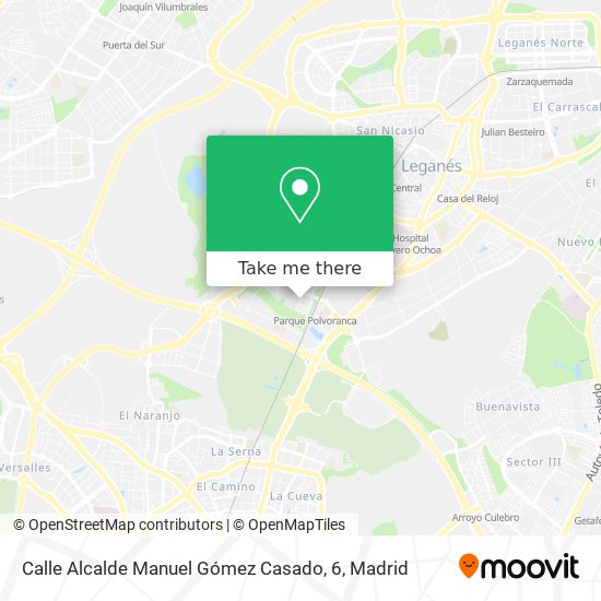 Calle Alcalde Manuel Gómez Casado, 6 map
