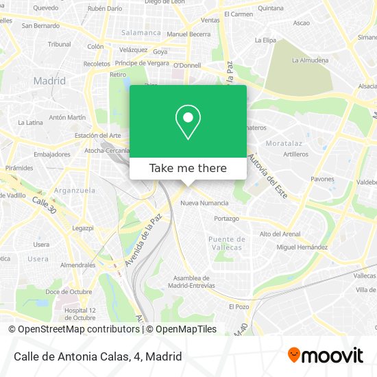 mapa Calle de Antonia Calas, 4