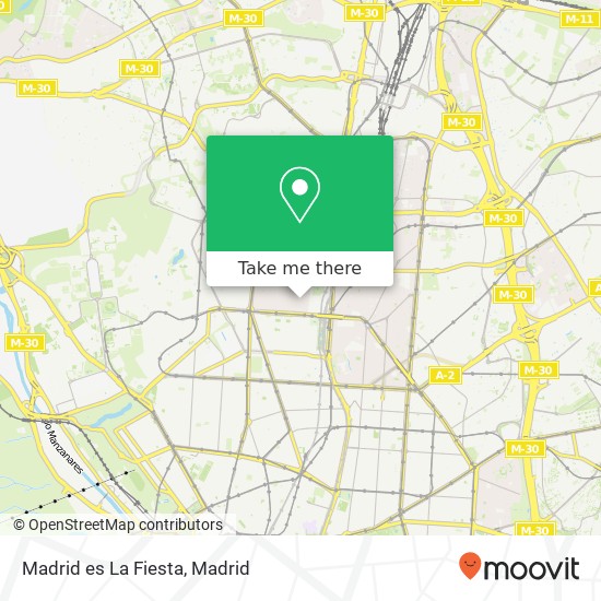 Madrid es La Fiesta map