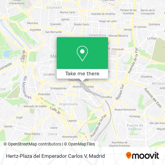 Hertz-Plaza del Emperador Carlos V map