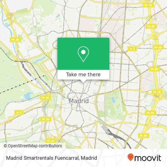 Madrid Smartrentals Fuencarral map