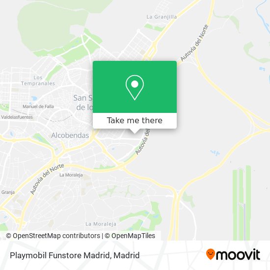 Playmobil Funstore Madrid map