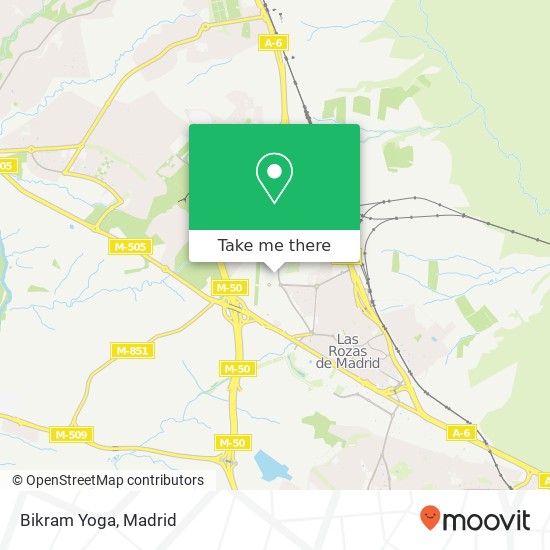 mapa Bikram Yoga