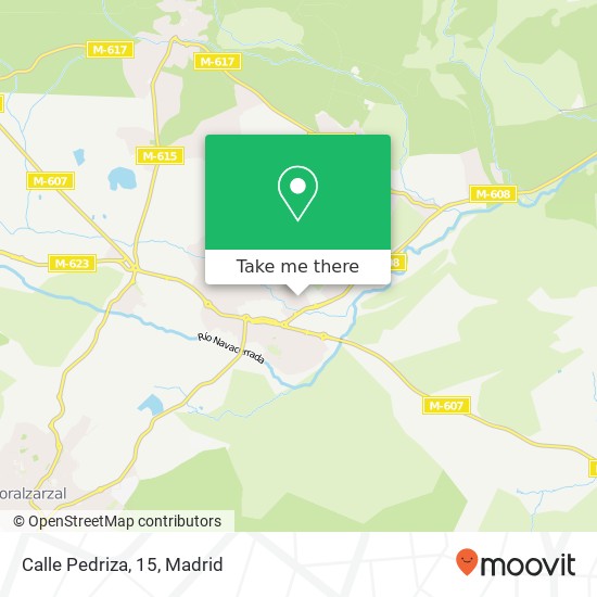 mapa Calle Pedriza, 15