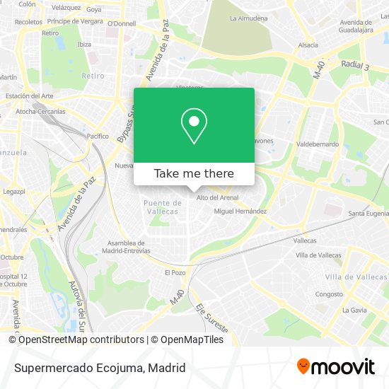 Supermercado Ecojuma map