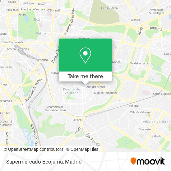 mapa Supermercado Ecojuma