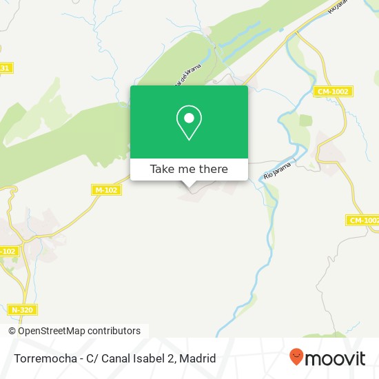 Torremocha - C/ Canal Isabel 2 map