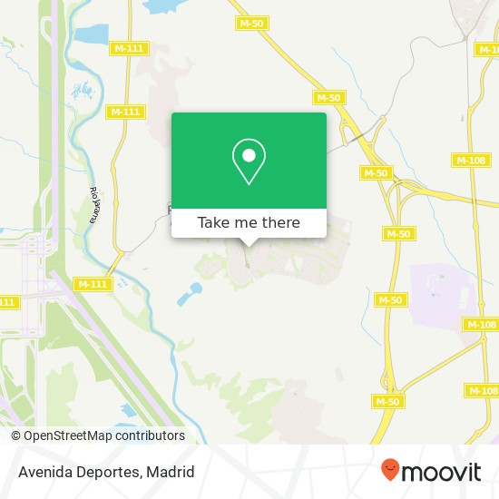 Avenida Deportes map