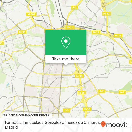 Farmacia Inmaculada González Jiménez de Cisneros map