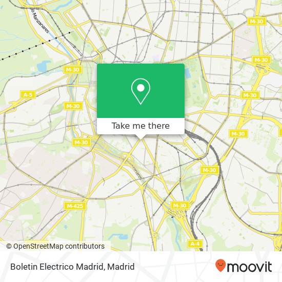 Boletin Electrico Madrid map