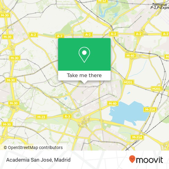 mapa Academia San José