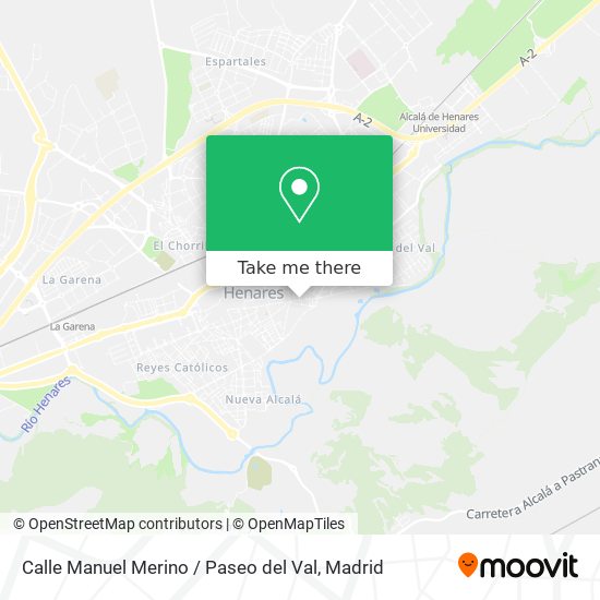 Calle Manuel Merino / Paseo del Val map