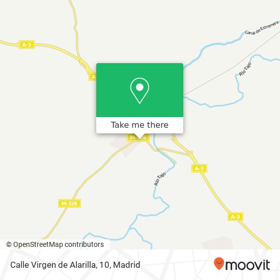 mapa Calle Virgen de Alarilla, 10