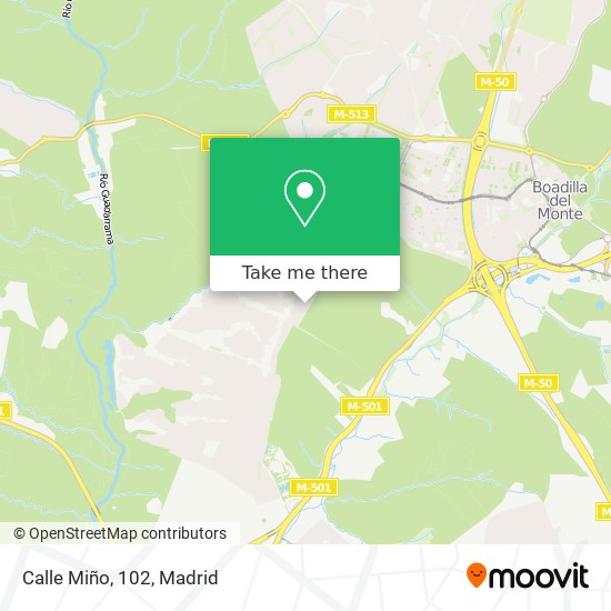 Calle Miño, 102 map
