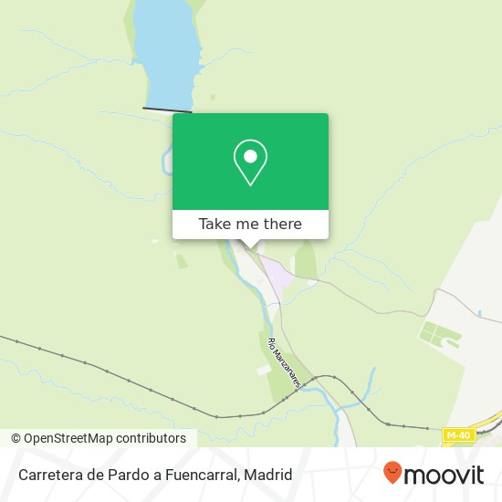 Carretera de Pardo a Fuencarral map