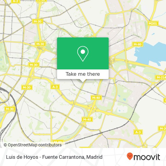 Luis de Hoyos - Fuente Carrantona map