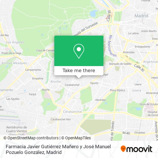 Farmacia Javier Gutiérrez Mañero y José Manuel Pozuelo González map