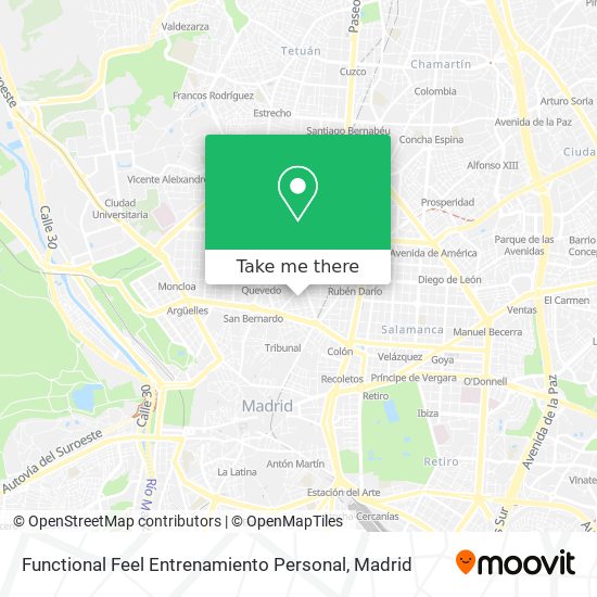 mapa Functional Feel Entrenamiento Personal