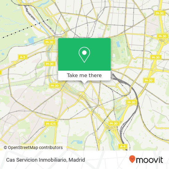 Cas Servicion Inmobiliario map