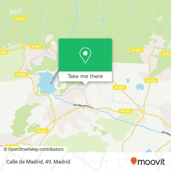 mapa Calle de Madrid, 49