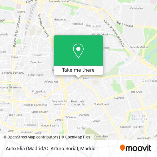 Auto Elia (Madrid / C. Arturo Soria) map