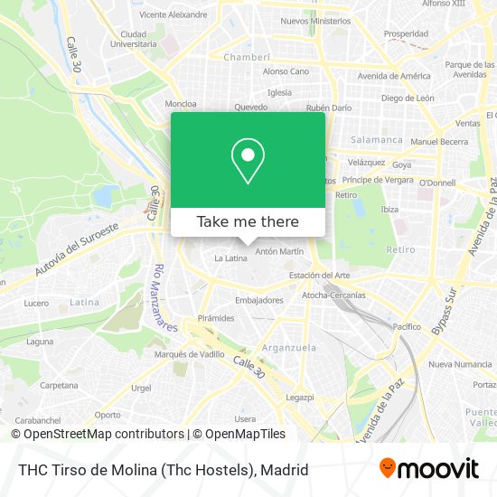 THC Tirso de Molina (Thc Hostels) map