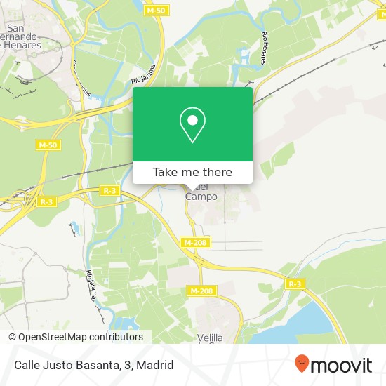 mapa Calle Justo Basanta, 3