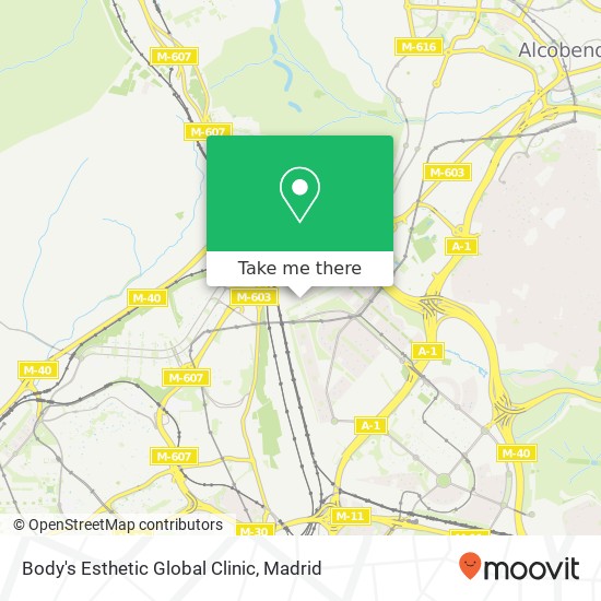mapa Body's Esthetic Global Clinic
