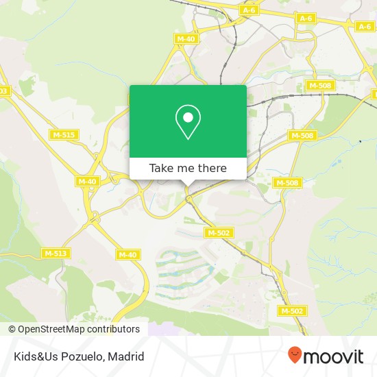 mapa Kids&Us Pozuelo