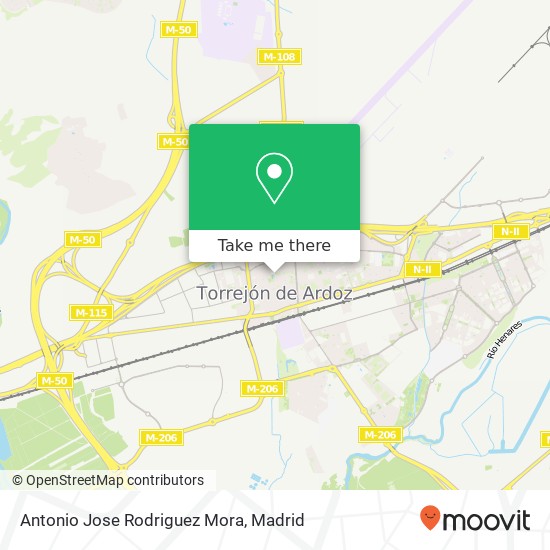 mapa Antonio Jose Rodriguez Mora