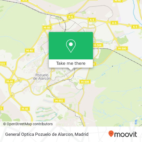 General Optica Pozuelo de Alarcon map