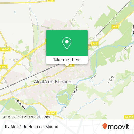 mapa Itv Alcalá de Henares