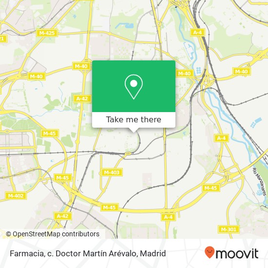 mapa Farmacia, c. Doctor Martín Arévalo