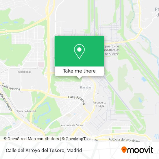 Calle del Arroyo del Tesoro map