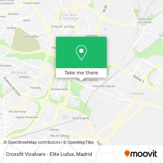 Crossfit Vicalvaro - Elite Ludus map