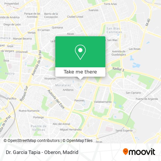 mapa Dr. Garcia Tapia - Oberon
